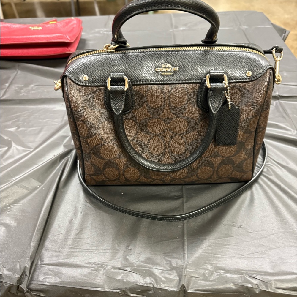 Coach F32203 Mini Bennett Satchel Handbag In Signature Coated Canvas Classic - Picture 3 of 7